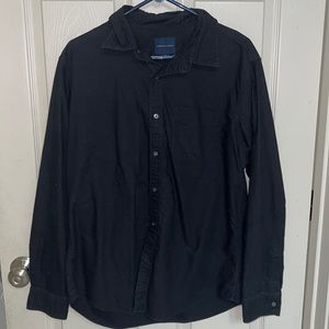 Black American Eagle Button Down long sleeve. Large.
